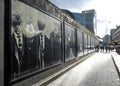 Birmingham, UK - Made In Birmingham mural outside New Street Station featuring characters from the Peaky Blinders