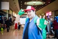 Cosplayer dressed as Pokemon character