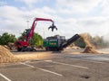 Birmingham, UK - Wednesday 14th September 2022: Crane feeding