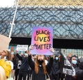 BIRMINGHAM, UNITED KINGDOM - Jun 04, 2020: Black Lives Matter protest in Birmingham Royalty Free Stock Photo