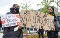 BIRMINGHAM, UNITED KINGDOM - Jun 04, 2020: Black Lives Matter protest in Birmingham Royalty Free Stock Photo