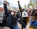 BIRMINGHAM, UNITED KINGDOM - Jun 04, 2020: Black Lives Matter protest in Birmingham Royalty Free Stock Photo