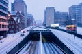 Heavy snow in Birmingham, United Kingdom