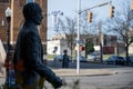 Rev Shuttlesworth Statue and 16th Street Baptist Church Sign