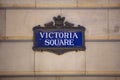 Birmingham, West Midlands, UK, May 2021, an old vintage sign for Victoria Square