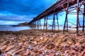 Birnbeck Pier Weston-super-Mare Somerset England in colourful HDR Royalty Free Stock Photo