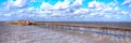 Birnbeck Pier Weston-super-Mare Somerset England in colourful HDR Royalty Free Stock Photo