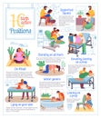 10 Birth Active Positions Poster Pregnancy Info