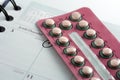 Birth control pills Royalty Free Stock Photo