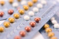 Birth control pills Royalty Free Stock Photo