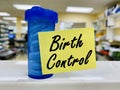 Birth control tables pills medication concept. Royalty Free Stock Photo