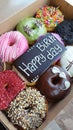 Birth day occassion party doughnut Royalty Free Stock Photo