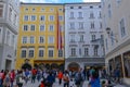 Birth house of Wolfgang Amadeus Mozart in Salzburg, Austria Royalty Free Stock Photo