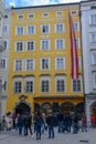 Birth house of Wolfgang Amadeus Mozart in Salzburg, Austria