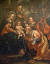 Birth of Jesus, Adoration of the Magi Royalty Free Stock Photo