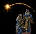 Birth of Jesus with the Virgin Mary and Saint Joseph Royalty Free Stock Photo