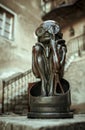 Birth Machine Baby sculpture in H. R. Giger Museum