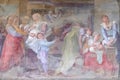 Birth of San Dominic, fresco in Santa Maria Novella church in Florence
