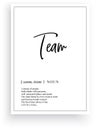 Team definition minimalist wording design Royalty Free Stock Photo