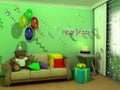 Birthday babyroom (child room)