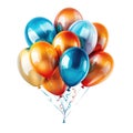 Birthday balloons abstract poster design