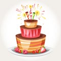 Birthday cake Royalty Free Stock Photo