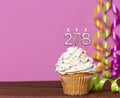 Birthday Cake With Candle Number 278 Royalty Free Stock Photo