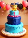 Birthday cake for a child\'s first birthday