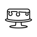 Birthday cake icon Royalty Free Stock Photo