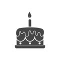 Birthday cake icon - Illustration Royalty Free Stock Photo