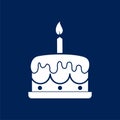 Birthday cake icon - Illustration Royalty Free Stock Photo