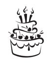 Birthday cake Royalty Free Stock Photo