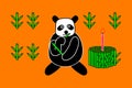 Birthday cake of panda