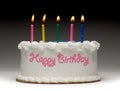 Birthday Cake Profile Royalty Free Stock Photo