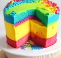 Birthday cake rainbow