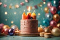 Birthday cake wallpaper hd ai genertaed images