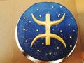 Birthday cake with zodiac sign of fish