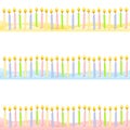 Birthday Candle Borders Banners