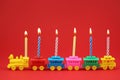 Birthday candle Train