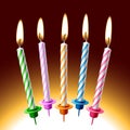 Birthday candles Royalty Free Stock Photo