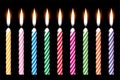 Birthday candles Royalty Free Stock Photo