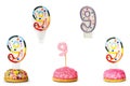 Birthday candles Royalty Free Stock Photo