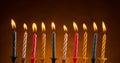 Birthday candles Royalty Free Stock Photo