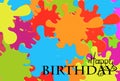 Birthday card Royalty Free Stock Photo