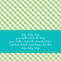 Birthday card with baby lullaby Royalty Free Stock Photo