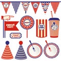 Birthday card with Circus Ticket Royalty Free Stock Photo