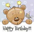Birthday card with Teddy Bear
