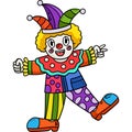 Birthday Clown Cartoon Colored Clipart