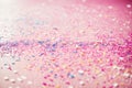 Birthday confetti spread across a table like scattered dreams Royalty Free Stock Photo