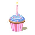 Birthday cupcake